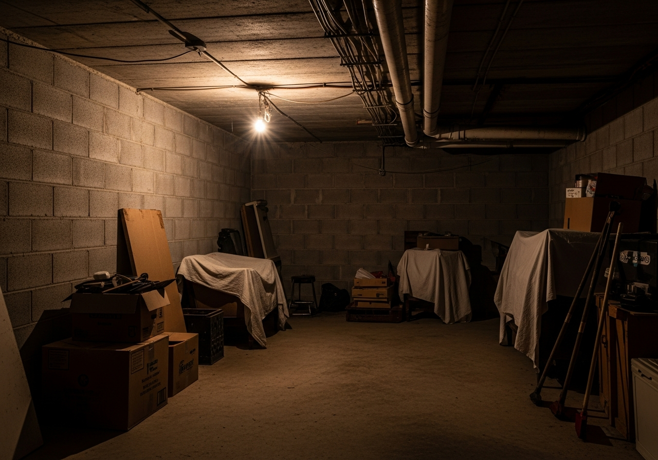 Basement before finishing
